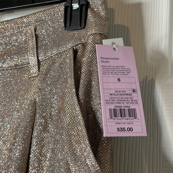 Wild Fable Gold Wide Leg Pants - Picture 6 of 13